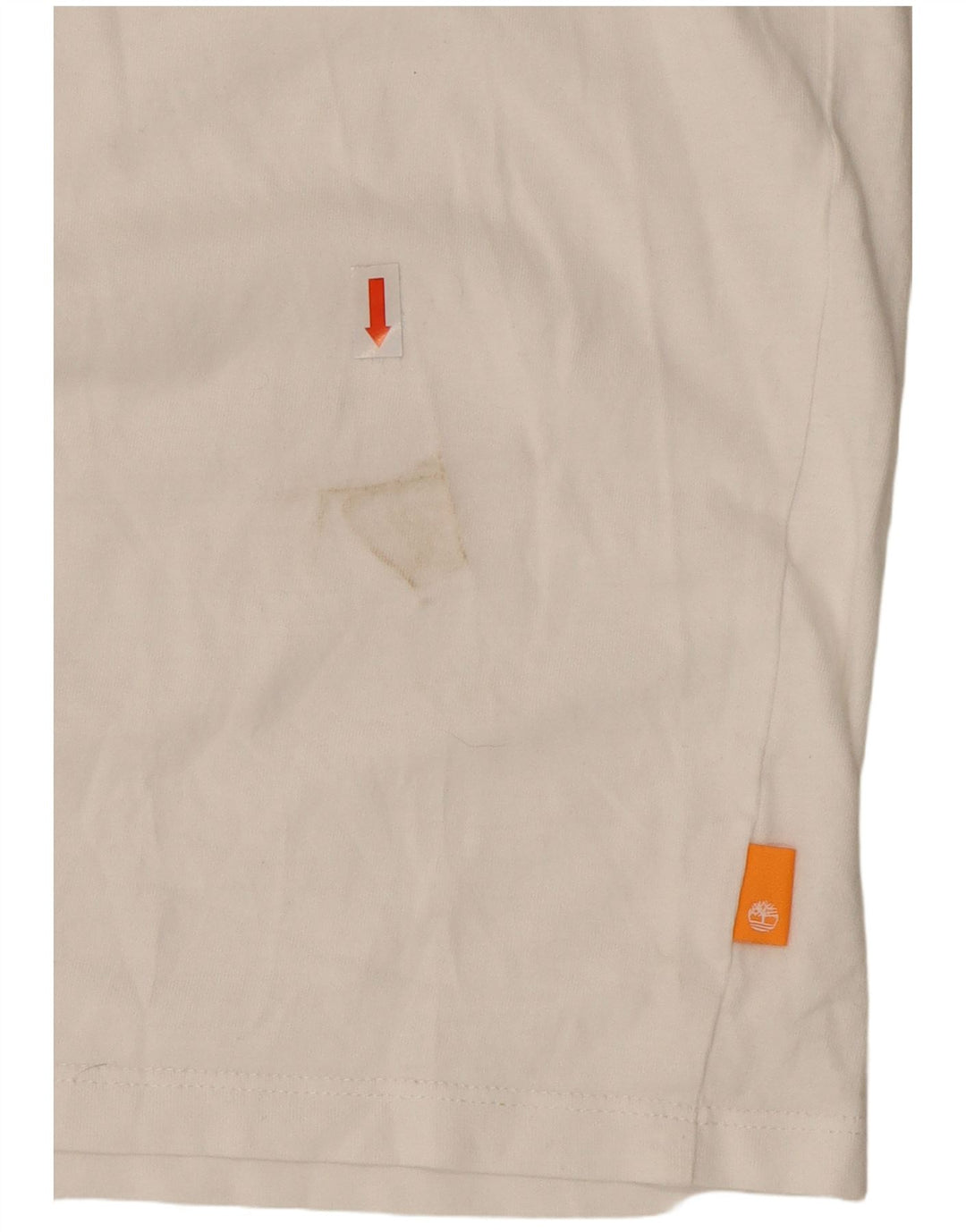 T-shirt da uomo slim fit Timberland Top grande in cotone bianco