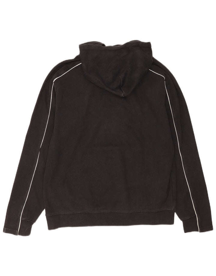 Felpa con cappuccio da uomo Asics, cotone nero medio
