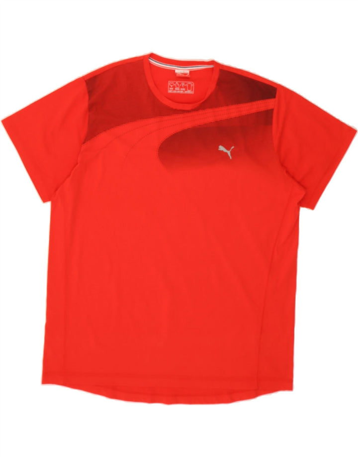 PUMA Mens T-Shirt Top 2XL Red Vintage Puma and Second-Hand Puma from Messina Hembry 