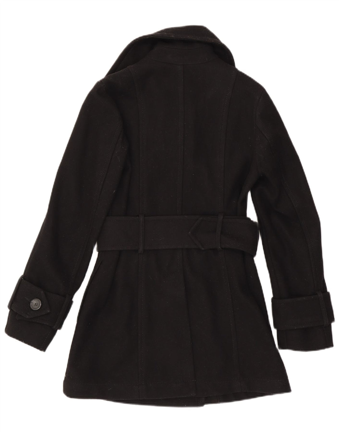 Cappotto doppiopetto da donna Benetton UK 8 piccolo nero