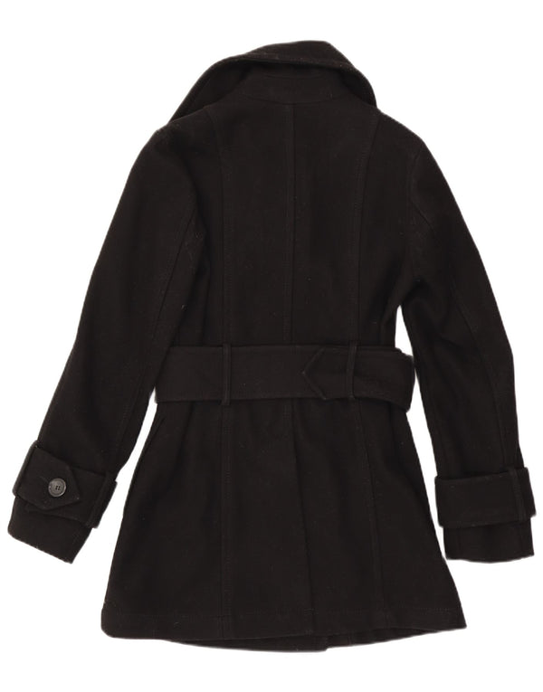 Cappotto doppiopetto da donna Benetton UK 8 piccolo nero