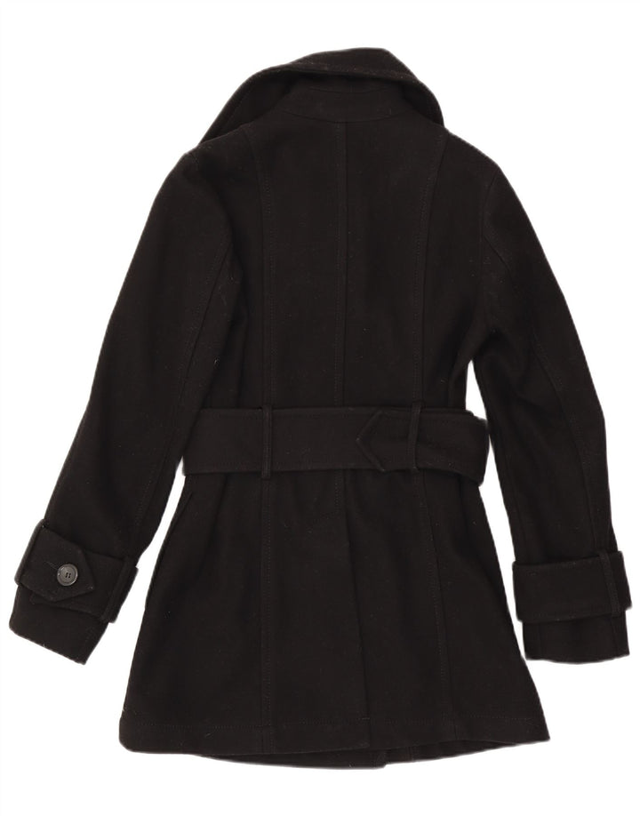 Cappotto doppiopetto da donna Benetton UK 8 piccolo nero