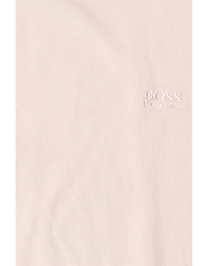 T-shirt da donna Hugo Boss Top UK 12 cotone bianco medio