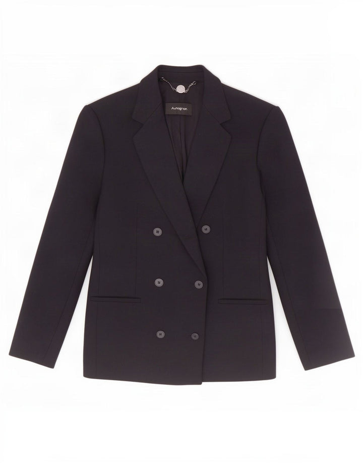 Giacca blazer autografa da donna Marks & Spencer UK 8 piccola blu navy