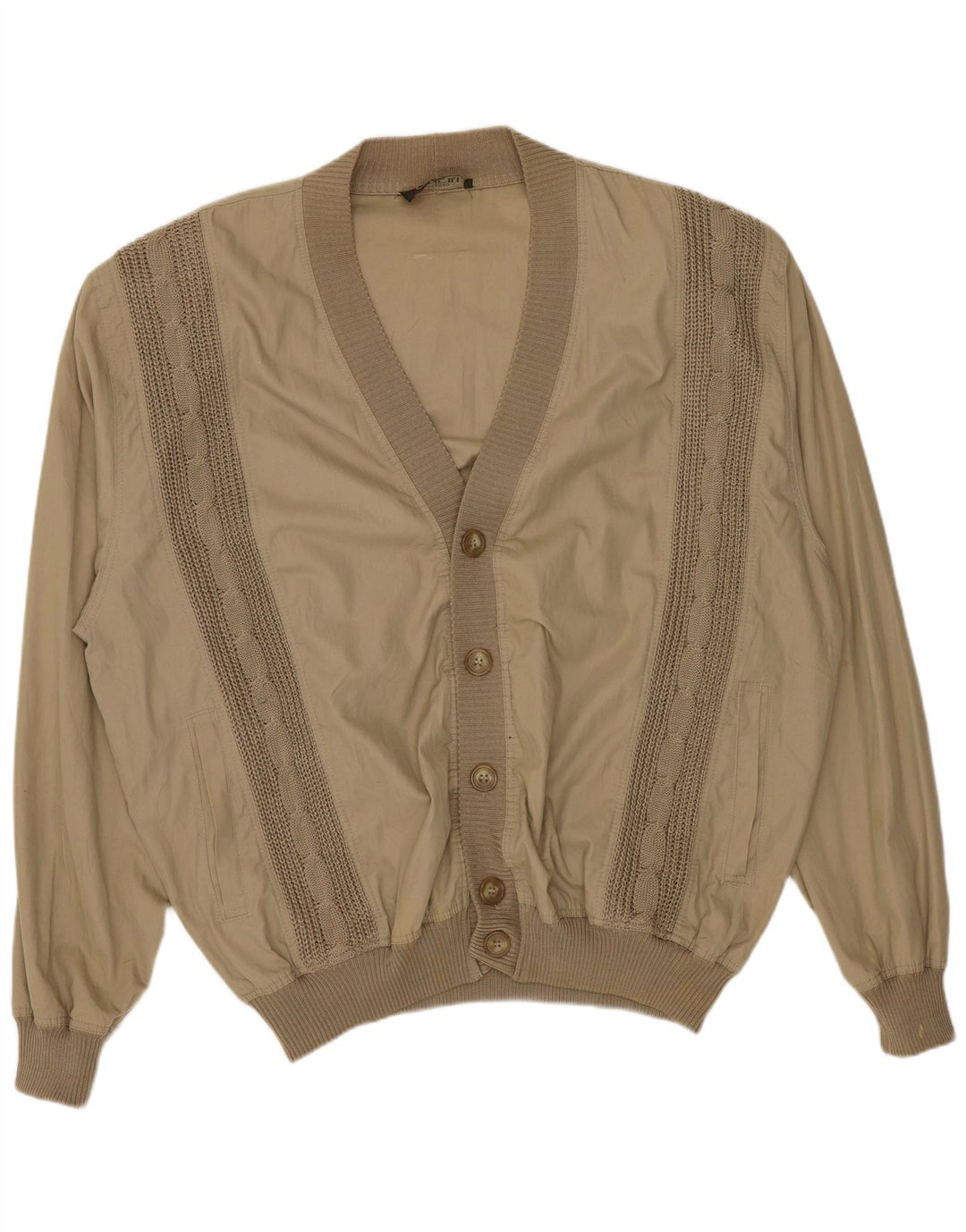 Giubbotto bomber vintage da uomo UK 42 XL Beige