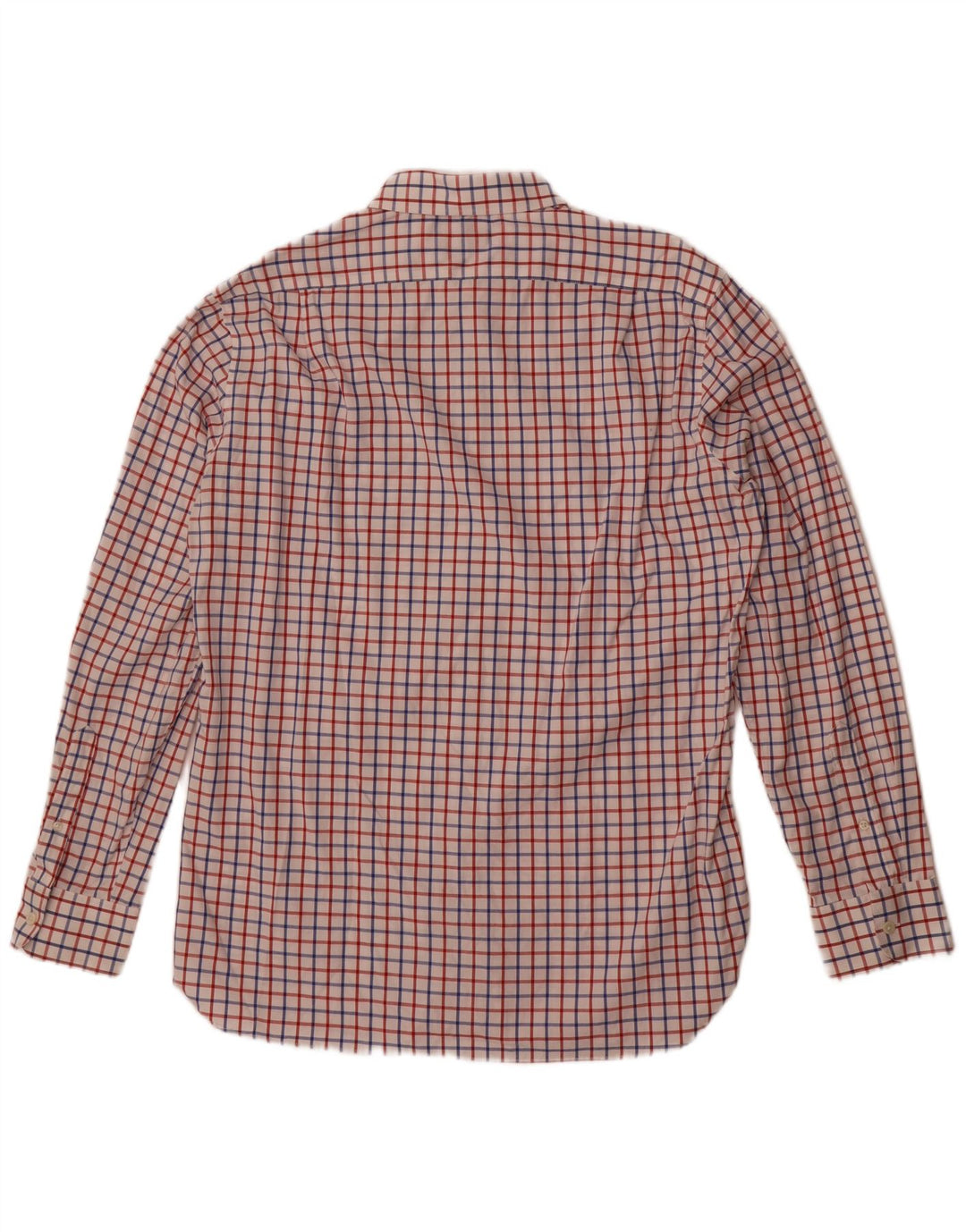 Camicia Thompson da uomo J. Crew taglia 16 16 1/2 grande quadretto bianco