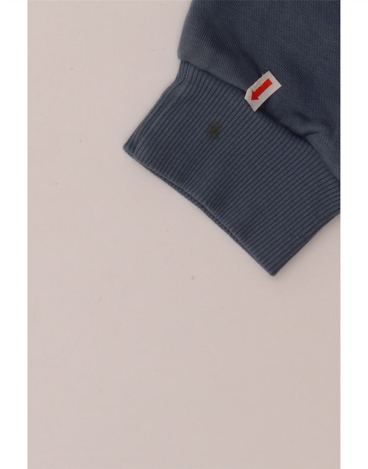 REEBOK Mens Graphic Hoodie Jumper Medium Blue Cotton Vintage Reebok and Second-Hand Reebok from Messina Hembry 