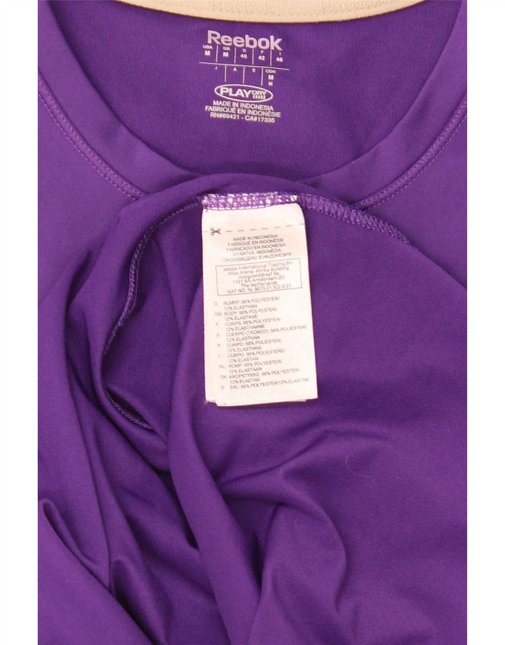 T-shirt Reebok da donna Top UK 12 medio viola poliestere