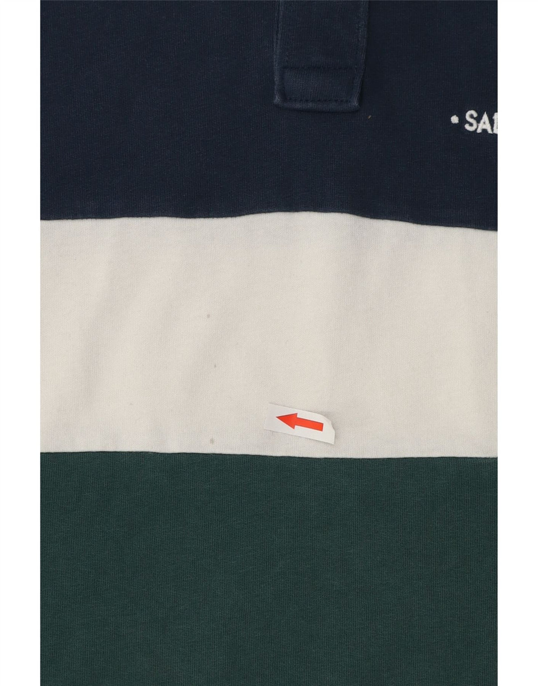 Crew Clothing Polo da uomo in cotone color block blu medio