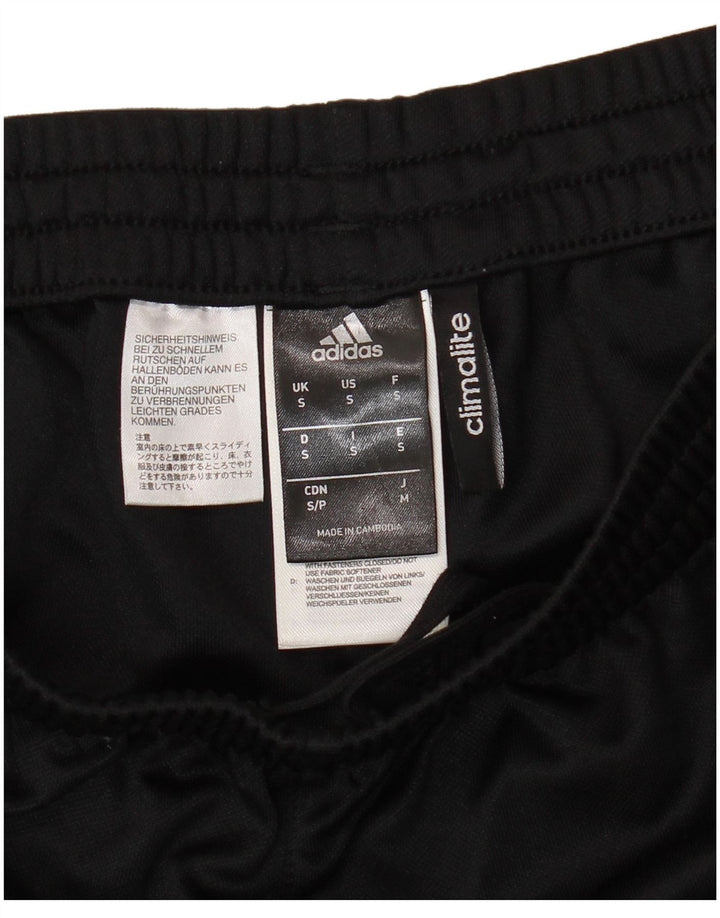 Pantaloni da tuta ADIDAS Climalite da uomo piccoli in poliestere nero