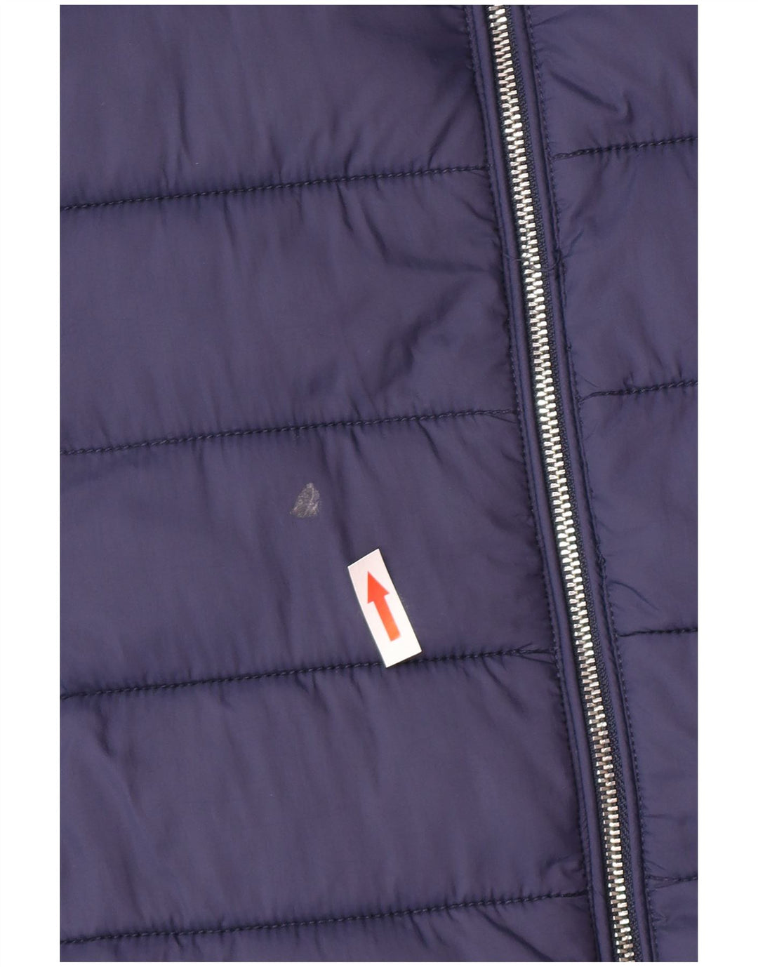 Cappotto imbottito con cappuccio da donna Tommy Hilfiger UK 10 Small Blu Navy in poliammide