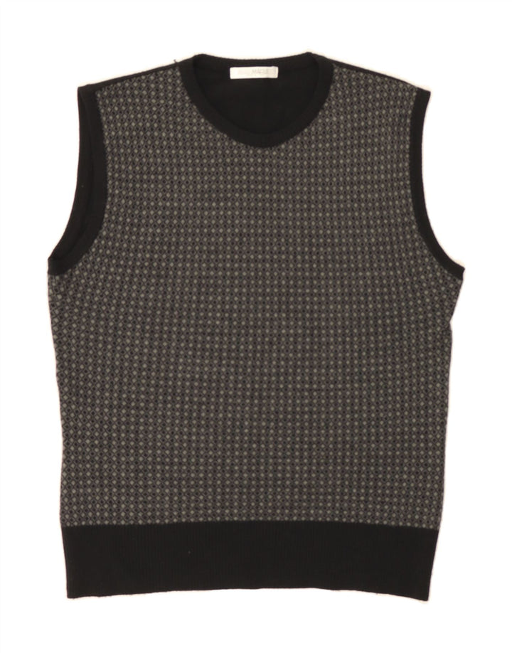 NARAMAGLIE Womens Vest Tank Top UK 10 Small Black Spotted Polyacrylic Vintage Naramaglie and Second-Hand Naramaglie from Messina Hembry 