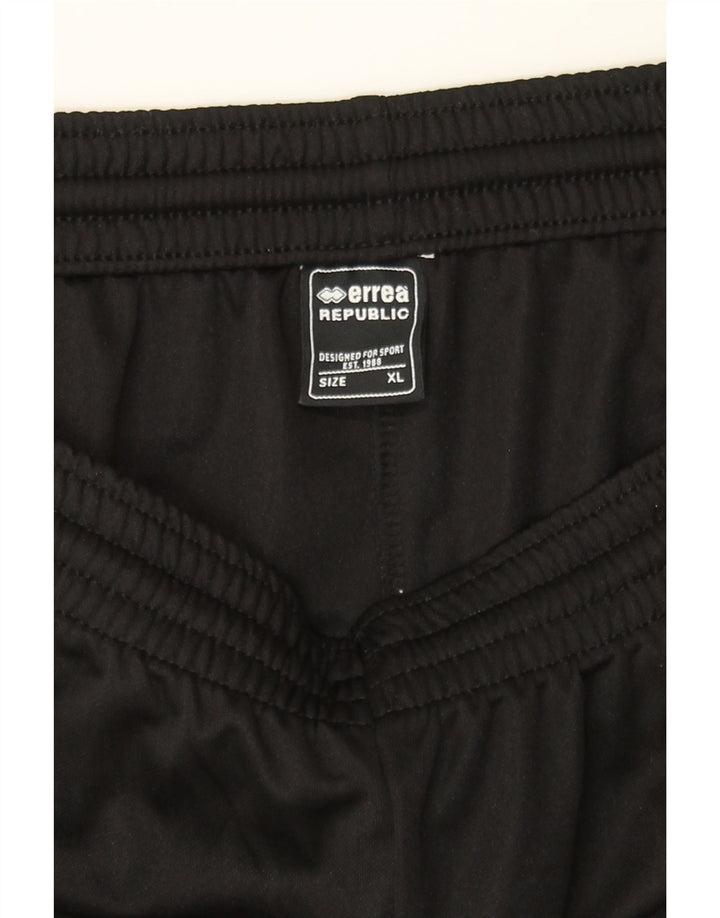 ERREA Mens Graphic Sport Shorts XL  Black Colourblock Vintage Errea and Second-Hand Errea from Messina Hembry 