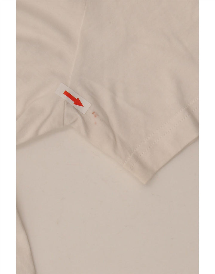 T-shirt grafica da uomo Puma Top Small in cotone bianco