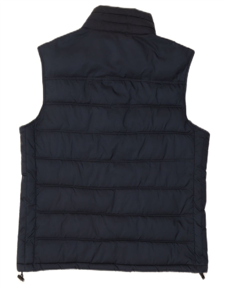 Gilet imbottito da uomo Zara UK 38 medio blu navy poliestere