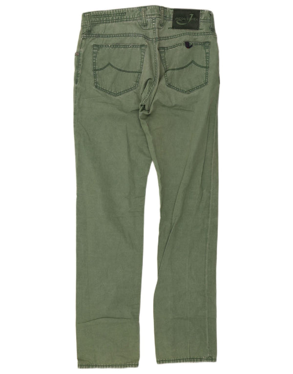 Jacob Cohen Mens Straight Jeans W33 L33 Green