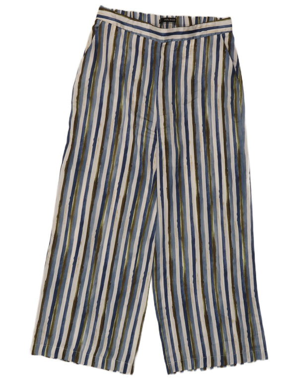 Pantaloni corti da donna Zara medi W28 L25 poliestere a righe multicolore