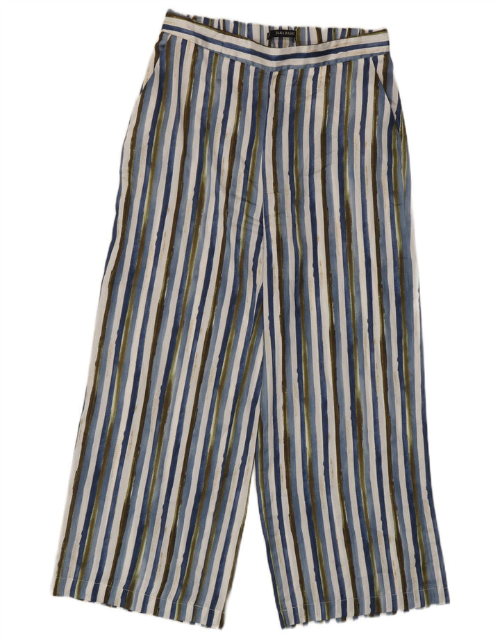 Pantaloni corti da donna Zara medi W28 L25 poliestere a righe multicolore