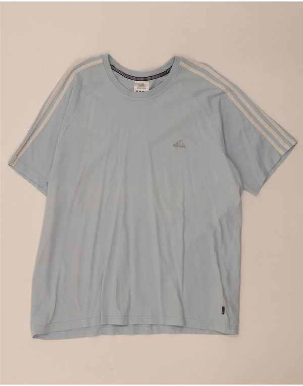 T-shirt da uomo Adidas Top XL in cotone blu