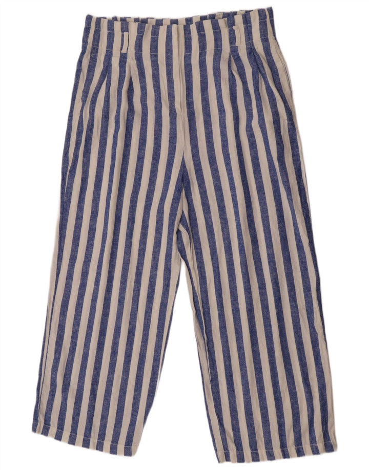 Pantaloni corti dritti da donna J. Crew US 12 Large W32 L25 a righe blu