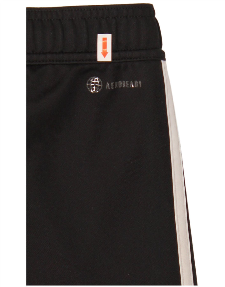 Pantaloni della tuta Adidas Aeroready da ragazzo 11-12 anni in poliestere nero