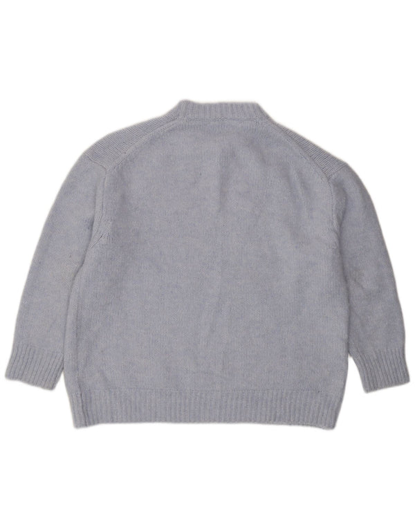 Maglione maglione girocollo oversize da donna Zara UK 16 grande blu