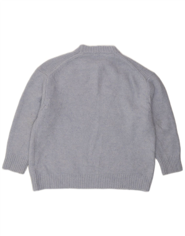 Maglione maglione girocollo oversize da donna Zara UK 16 grande blu