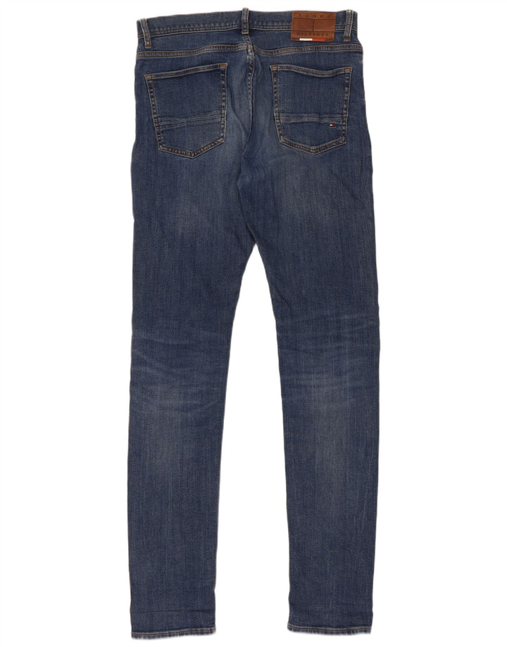 Tommy Hilfiger Uomo Bleecker Slim Jeans W32 L36 Blu