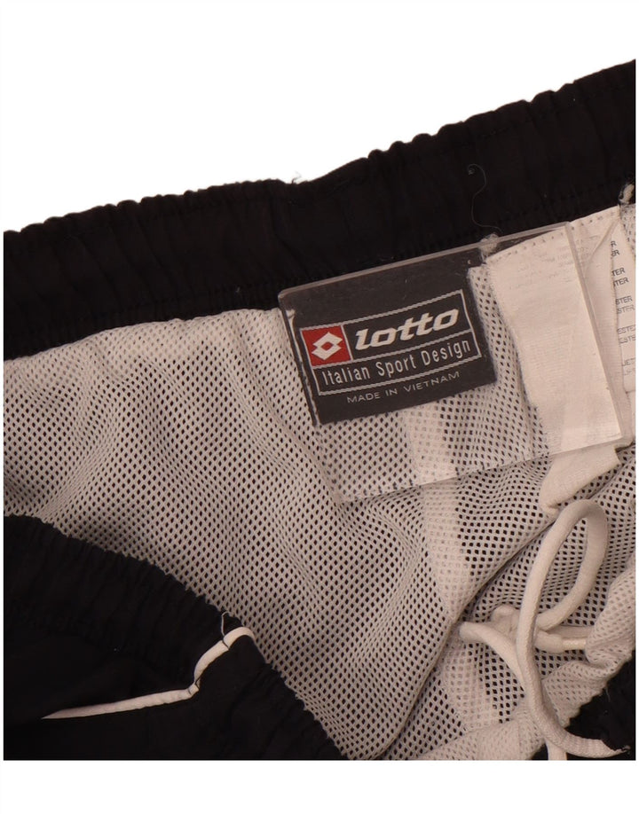 Pantaloni da tuta da uomo Lotto Large in poliestere color block blu navy