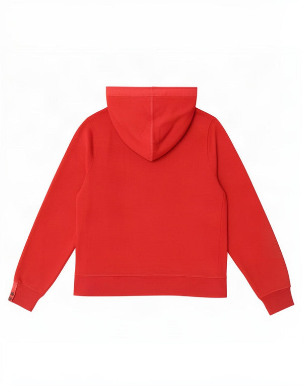 Felpa con cappuccio e zip grafica Champion da uomo XL in cotone rosso