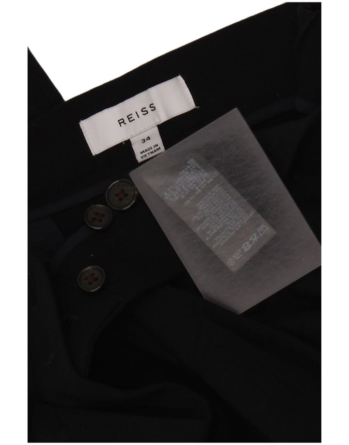 Pantaloni chino dritti da donna Reiss W34 L30 poliestere blu navy