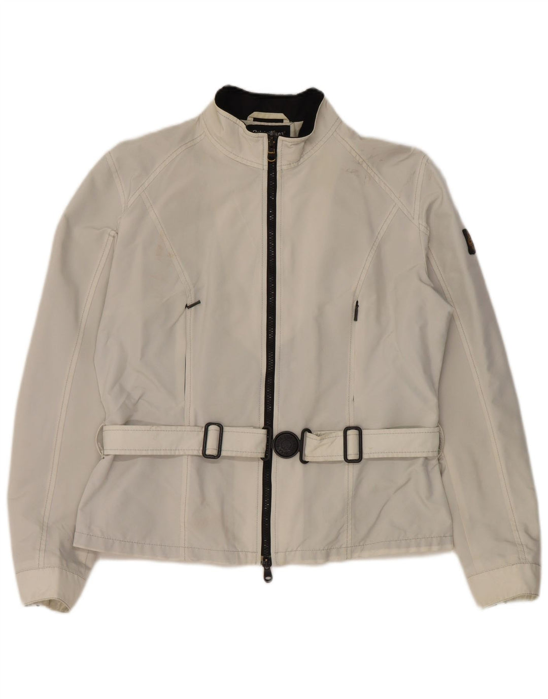 Giacca antipioggia da donna Refrigiwear UK 14 Large bianca in poliammide
