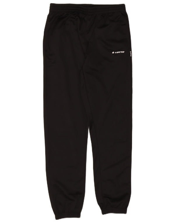 Pantaloni da tuta da uomo Lotto Joggers grandi in poliestere nero