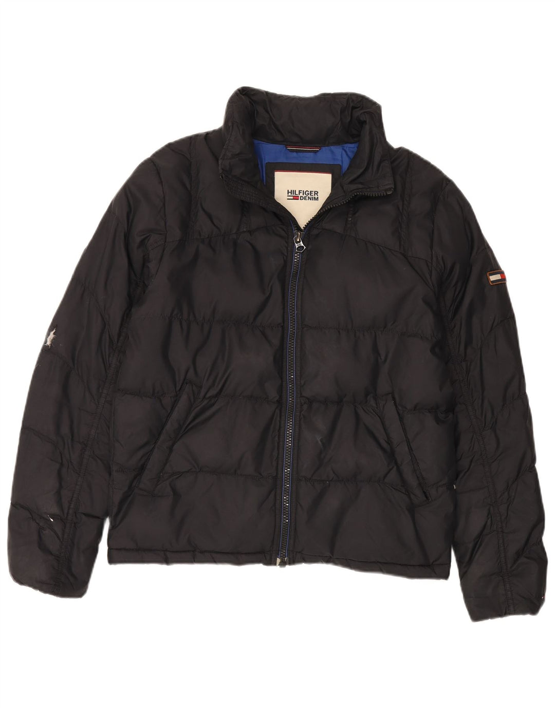Giacca imbottita da uomo Tommy Hilfiger UK 38 nylon nero medio