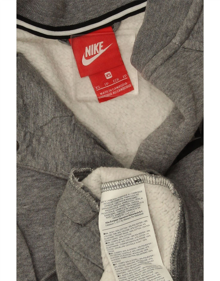 Giacca da tuta da donna Nike UK 6 XS Grigio Cotone