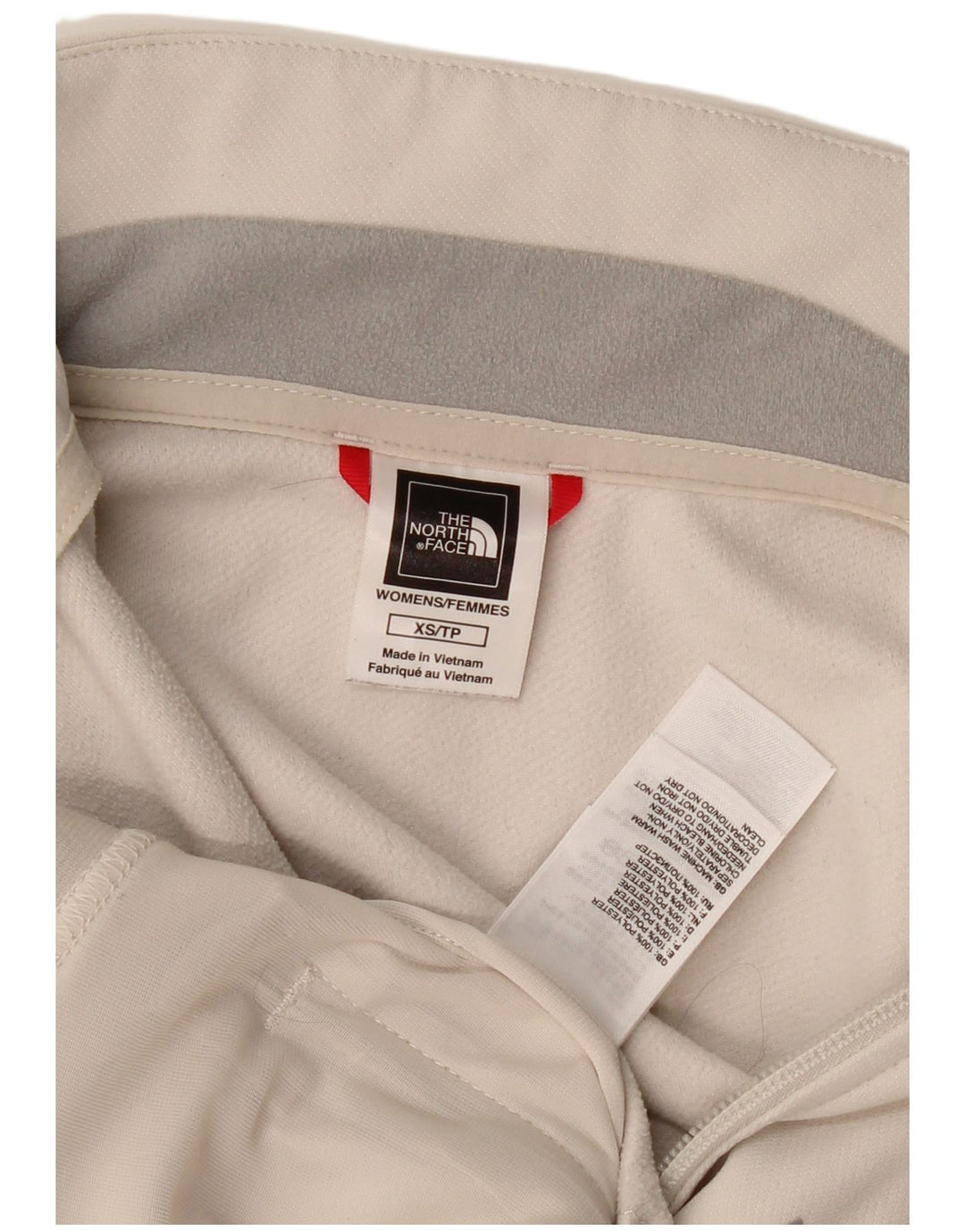 Giacca da tuta grafica da donna The North Face UK 6 XS poliestere bianco