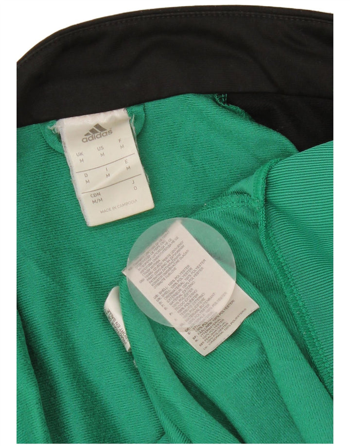 Giacca da ginnastica da uomo Adidas Top Giacca in poliestere color block verde medio