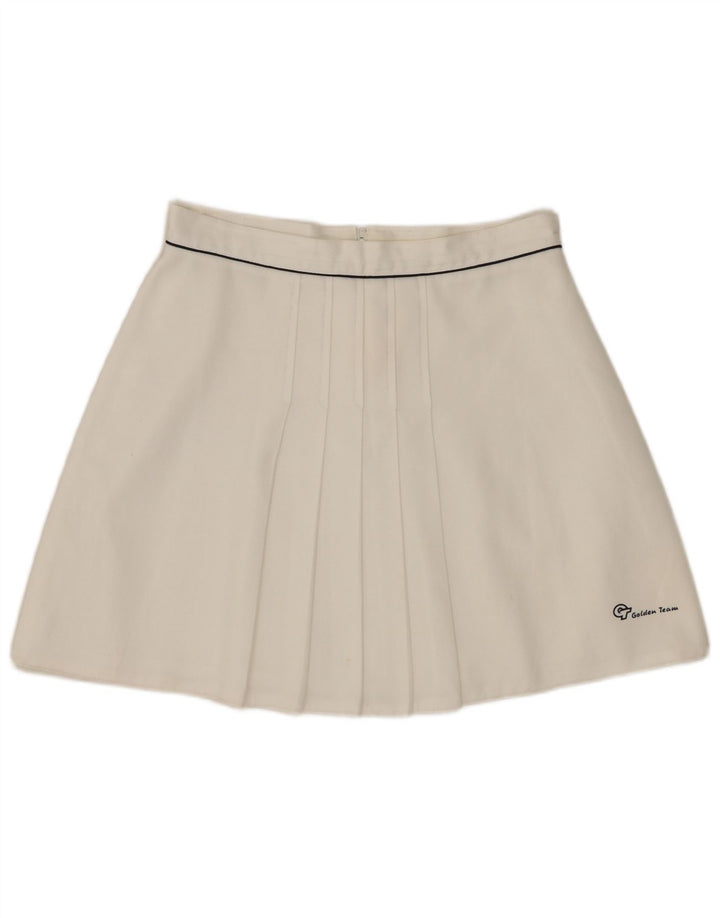 Gonna da tennis da donna Golden Team UK 12 Poliestere bianco medio