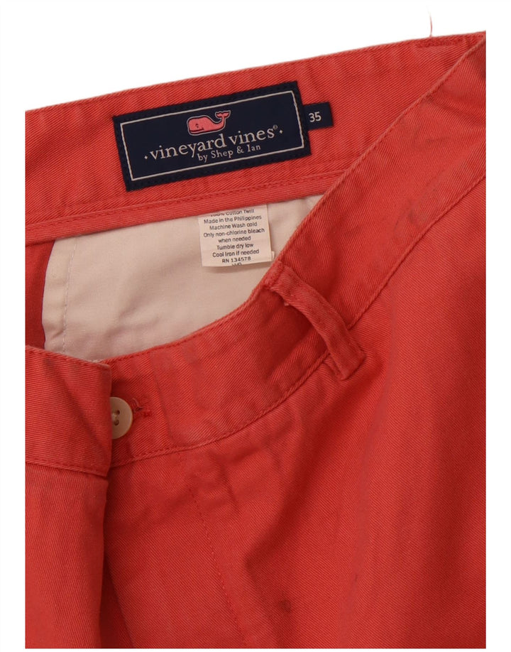 VINEYARD VINES Pantaloncini chino da donna W35 grandi in cotone rosa