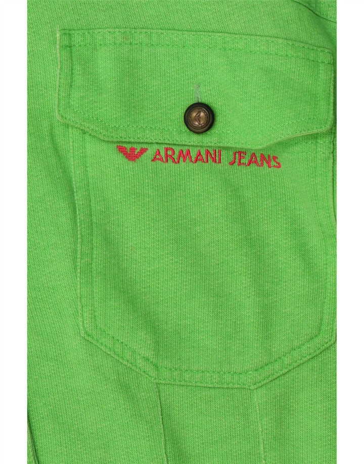 Giubbotto bomber corto da donna Armani Jeans IT 44 cotone verde medio