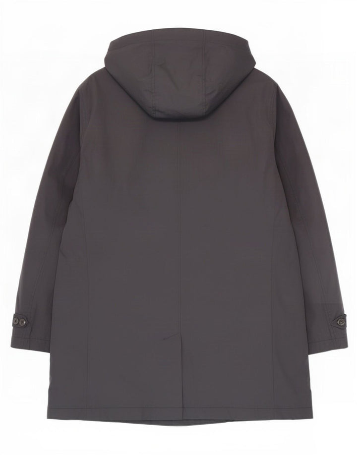 Cappotto con cappuccio da uomo Marks & Spencer UK 42 XL poliestere blu navy