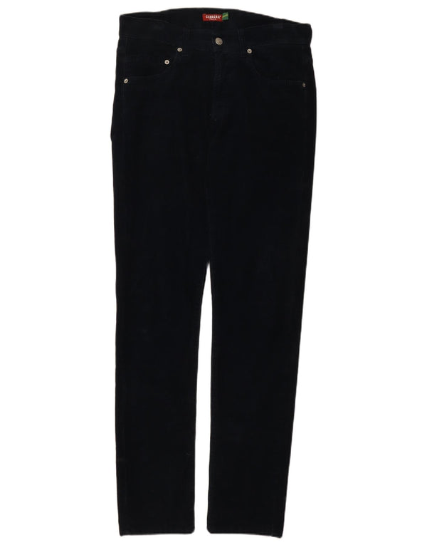 Pantaloni da uomo Carrera 717 slim in velluto a coste W31 L32 cotone blu navy