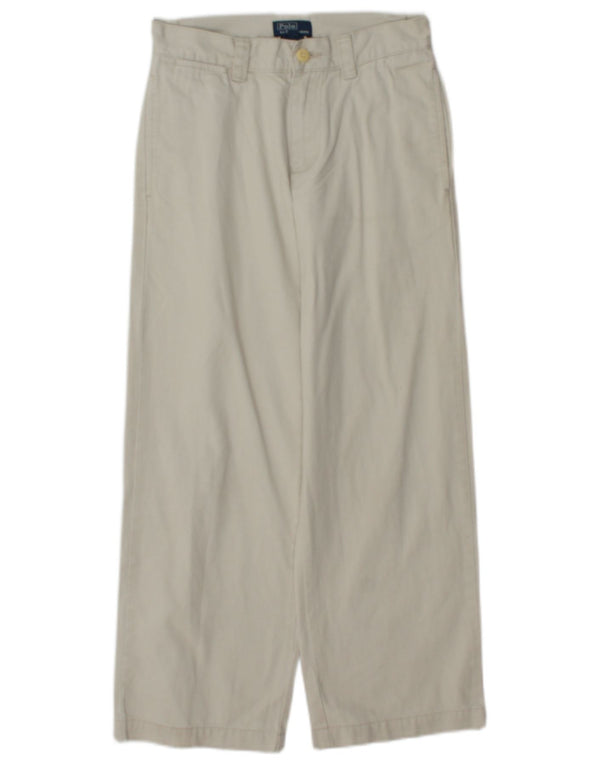 Pantaloni chino a gamba larga da ragazzo Polo Ralph Lauren 9-10 anni W24 L24 Beige