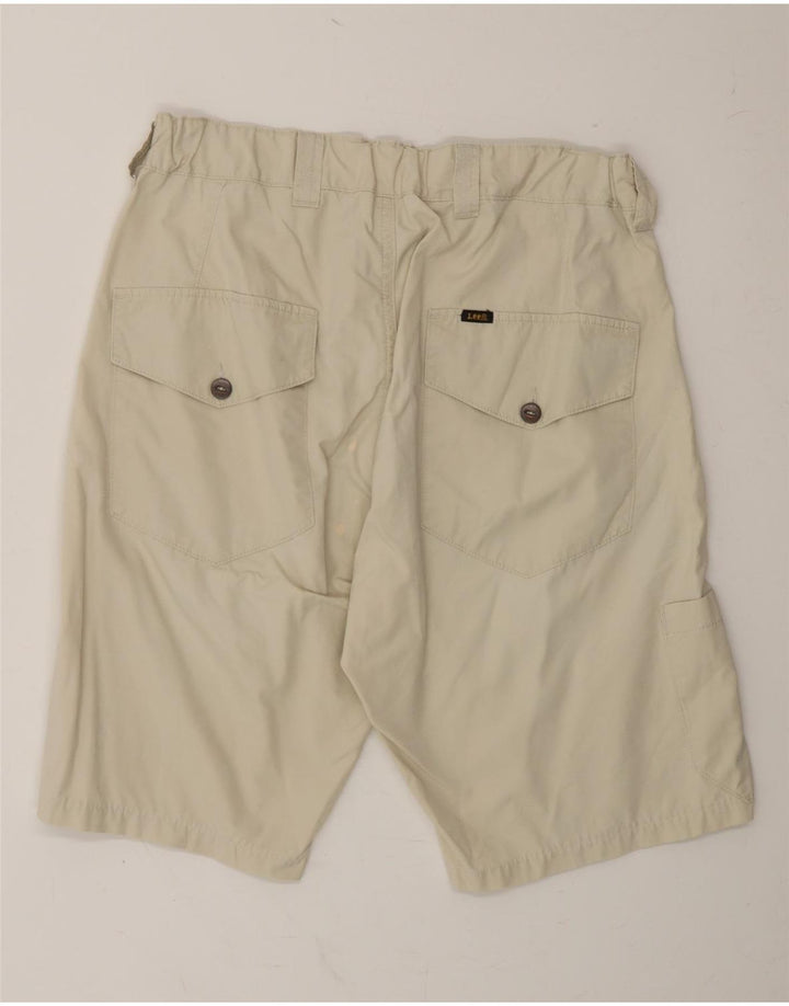 LEE Mens Cargo Shorts W34 Large Beige Cotton Vintage Lee and Second-Hand Lee from Messina Hembry 
