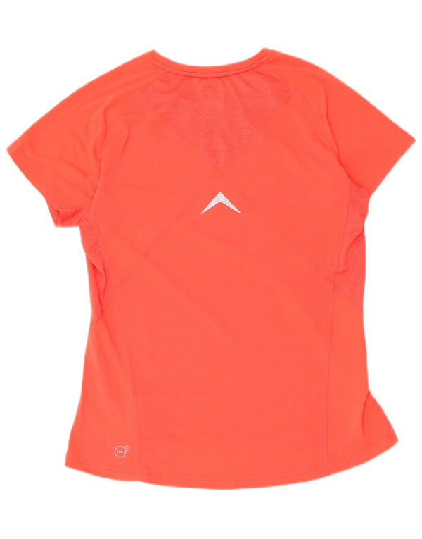 T-shirt da donna Puma UK 14 grande rossa in poliestere