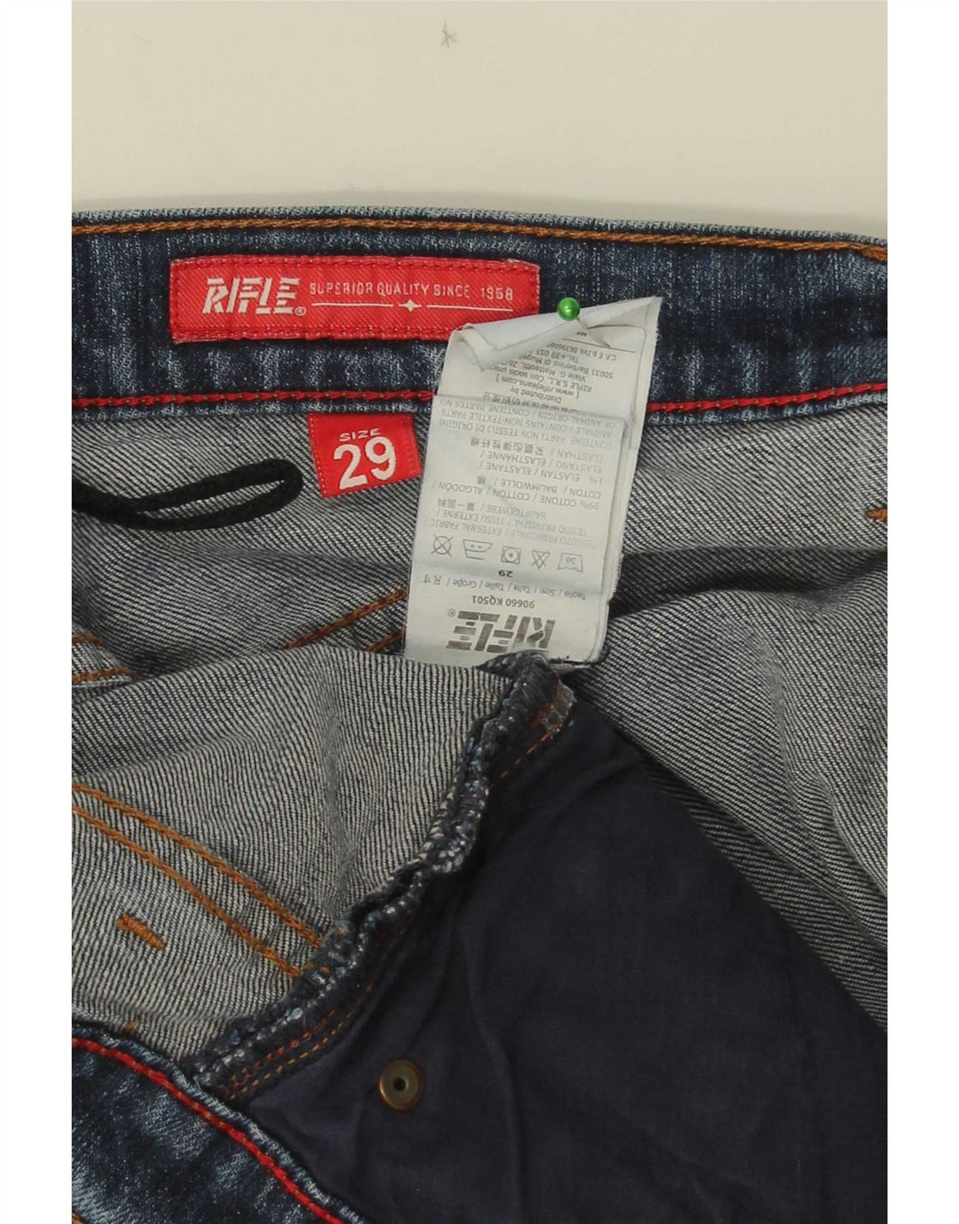 Jeans skinny da donna Rifle W29 L31 cotone blu