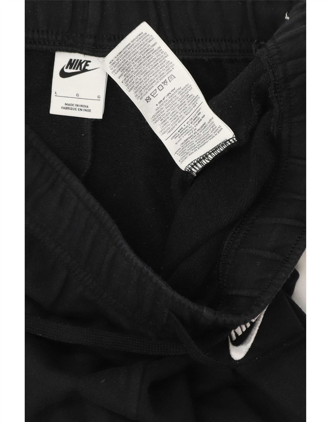Pantaloni da tuta da uomo Nike Joggers grandi in cotone nero