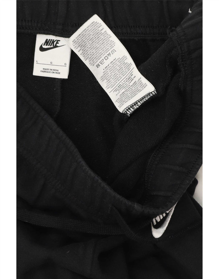Pantaloni da tuta da uomo Nike Joggers grandi in cotone nero