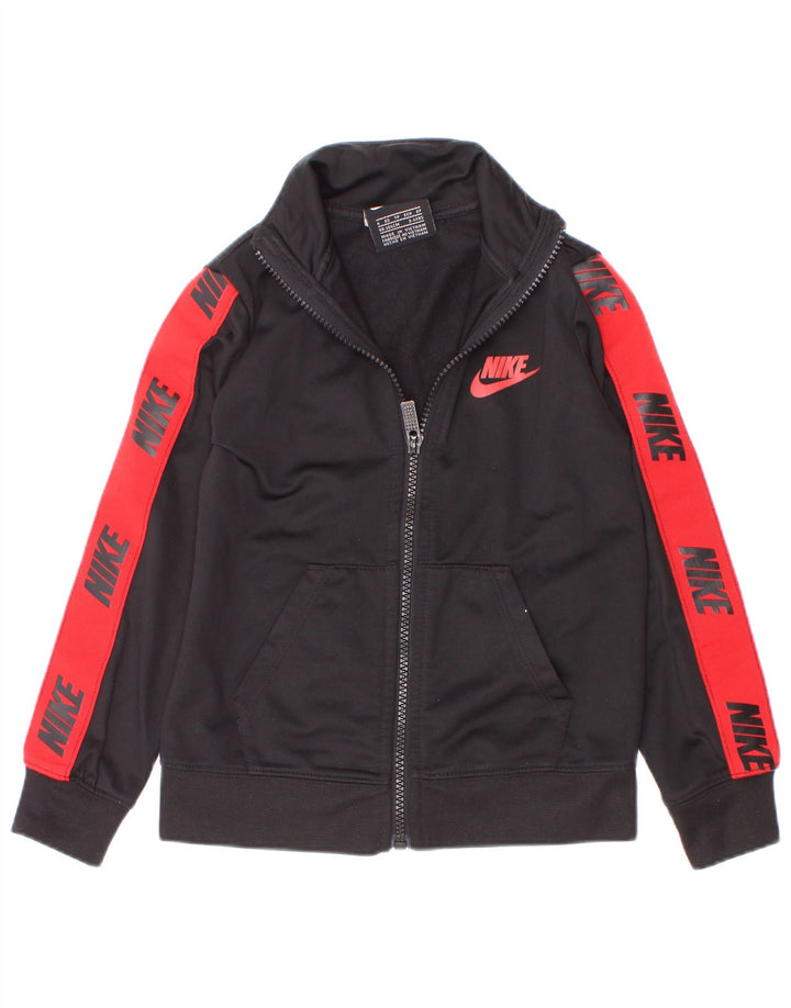 Giacca da ginnastica grafica da ragazzo Nike 3-4 anni XS Black Colourblock