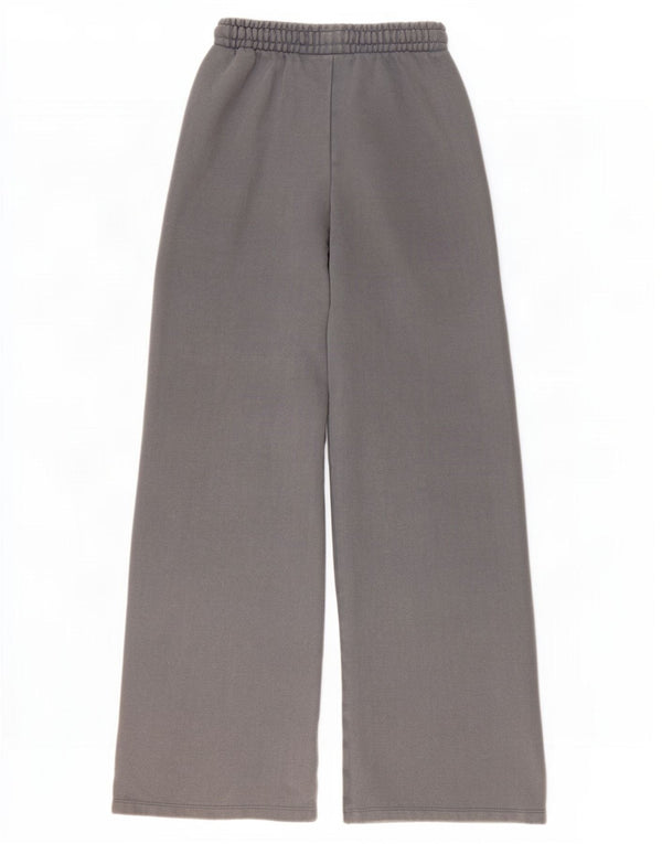 Pantaloni da tuta da donna Zara a gamba larga UK 8 piccoli in cotone grigio